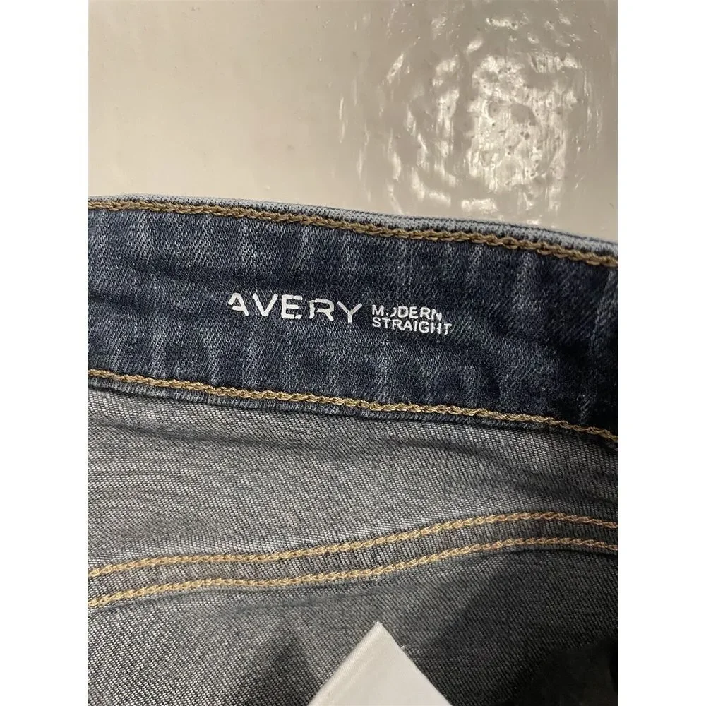 DL1961 29 x 30 Avery Modern Straight RENDER Dark Wash Flex Denim Jeans‎